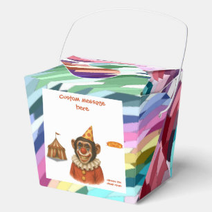 Chester the chimp clown favour box