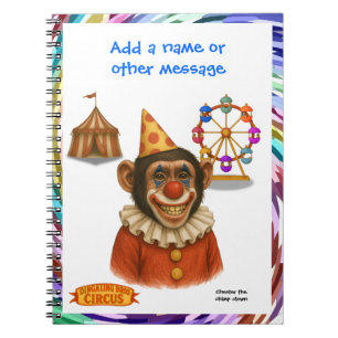 Chester the chimp clown notebook