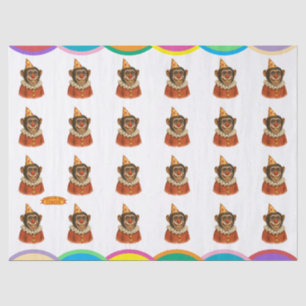 Chester the chimp clown tissue paper