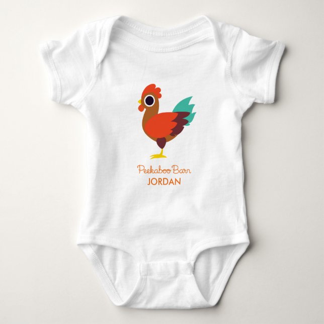 Chester the Rooster Baby Bodysuit (Front)