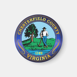 Chesterfield County seal Magnet