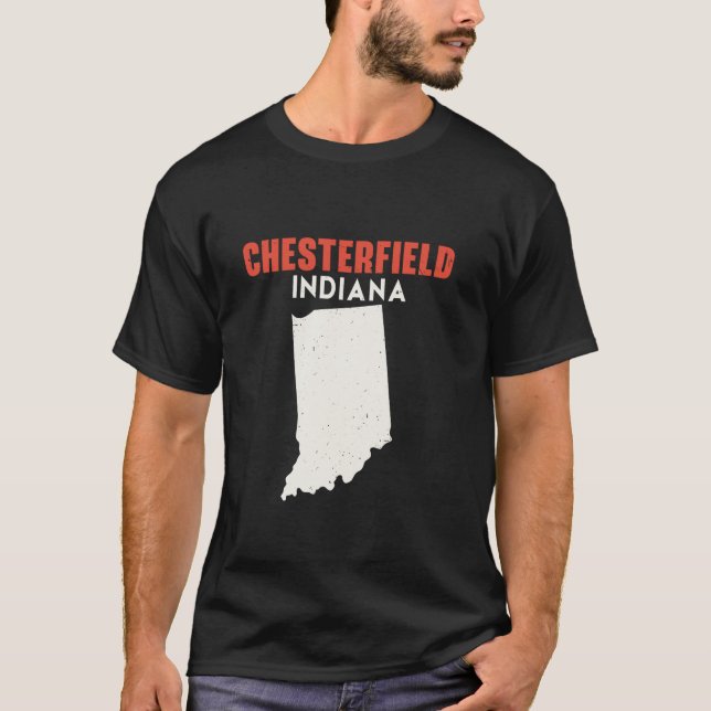 Chesterfield Indiana USA State America Travel Indi T-Shirt (Front)