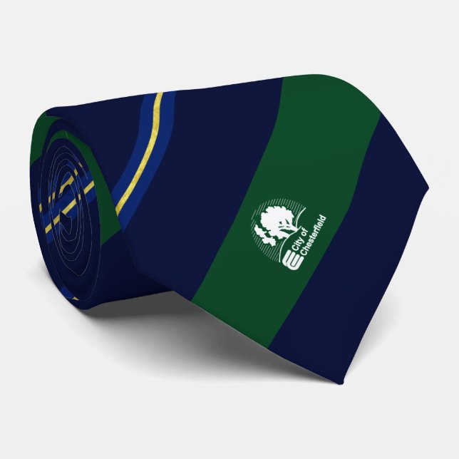 Chesterfield (Missouri) city flag Neck Tie (Rolled)