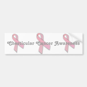 Chesticular Cancer Awareness Bumper Sticker