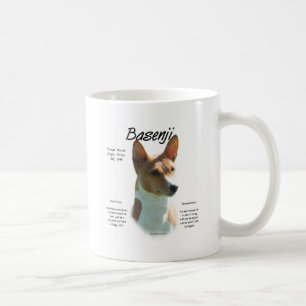 Chestnut Basenji History Design, All about Basenji Coffee Mug
