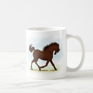 Chestnut Brown Horse Equestrian Coffee Mug