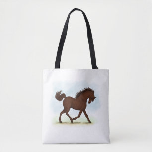 Chestnut Brown Horse Equestrian Tote Bag