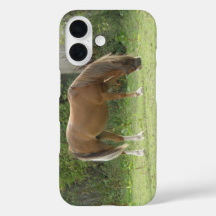 Chestnut Brown Horse Grazing iPhone 16 Case