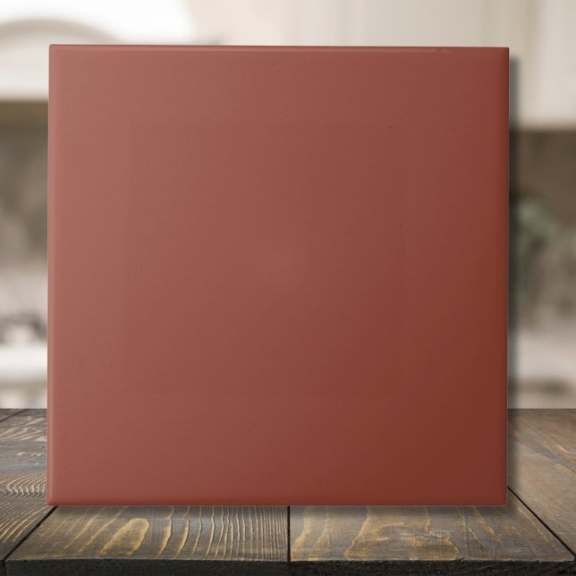 Chestnut Brown Solid Colour | Classic Elegant Ceramic Tile (Creator Uploaded)