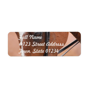Chestnut Equine Mailing Label Return Address Label