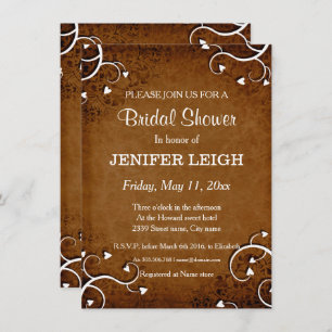 Chestnut fall Bridalshower Invitation