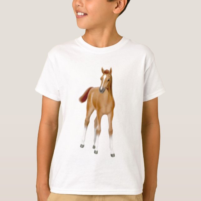 Chestnut Foal Kids Sweatshirt T-Shirt (Front)