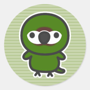 Chestnut-fronted Macaw Classic Round Sticker