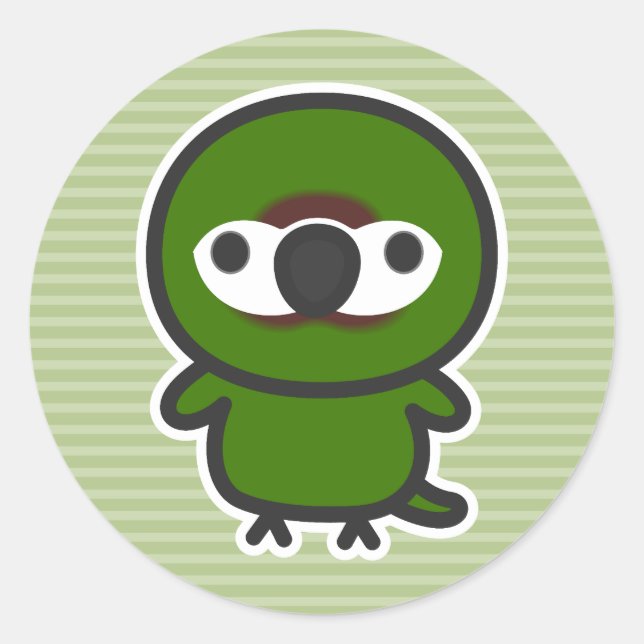 Chestnut-fronted Macaw Classic Round Sticker (Front)