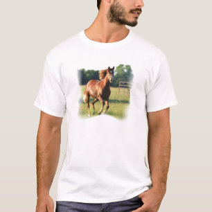 Chestnut Galloping Horse Men's T-Shirt