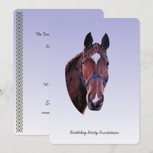 Chestnut Horse (add party details) Invitation