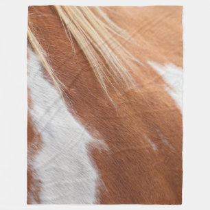 CHESTNUT HORSE COAT PATTERN FLEECE BLANKET