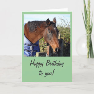 Chestnut Horse 'Happy Birthday' Card
