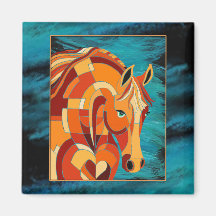 Chestnut Horse Magnet