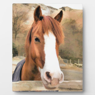 CHESTNUT HORSE PLAQUE