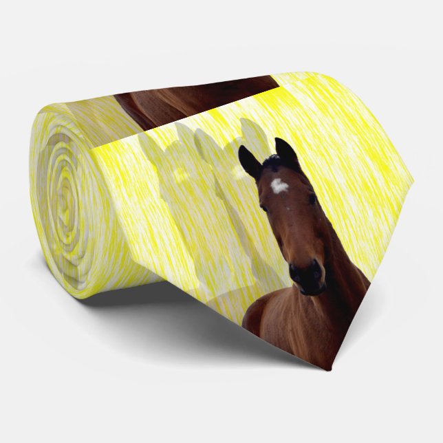 Chestnut Horse Shadows, Tie (Rolled)