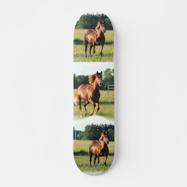 Chestnut Horse Skateboard (Front)