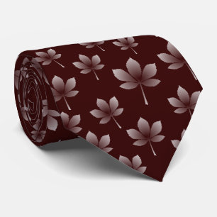 Chestnut Leaves - On Dark Brown 330000 Tie