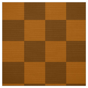 Chestnut Light-Dark Brown Checker Fabric