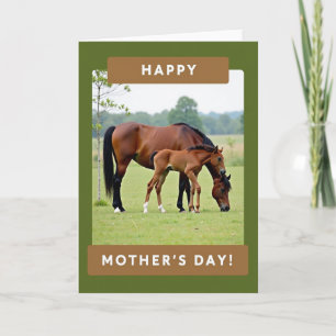 Chestnut Mare Mothers Day Card