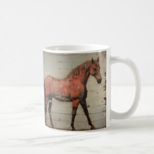 Chestnut mare, rustic, farmhouse vibe, shabby chic coffee mug