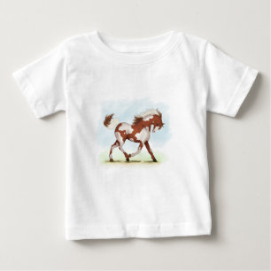 Chestnut Overo Skewbald Horse Baby T-Shirt