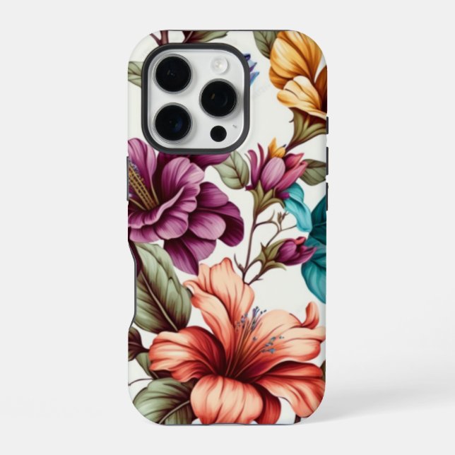 Chestnut Petals Pattern  iPhone Case (Back)