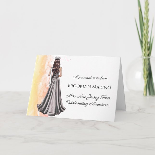 Chestnut Portrait Note Cards | Tangerine Dream (Front)