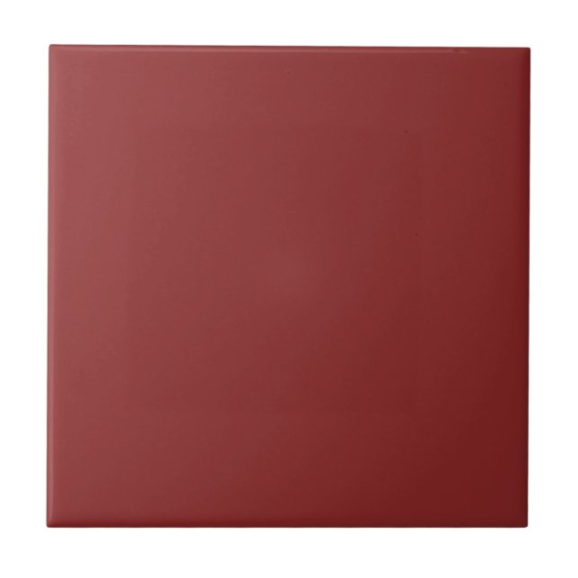 Chestnut Roast Solid Colour | Classic Elegant Ceramic Tile (Front)