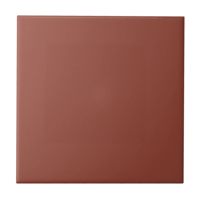 Chestnut Solid Colour Ceramic Tile (Front)