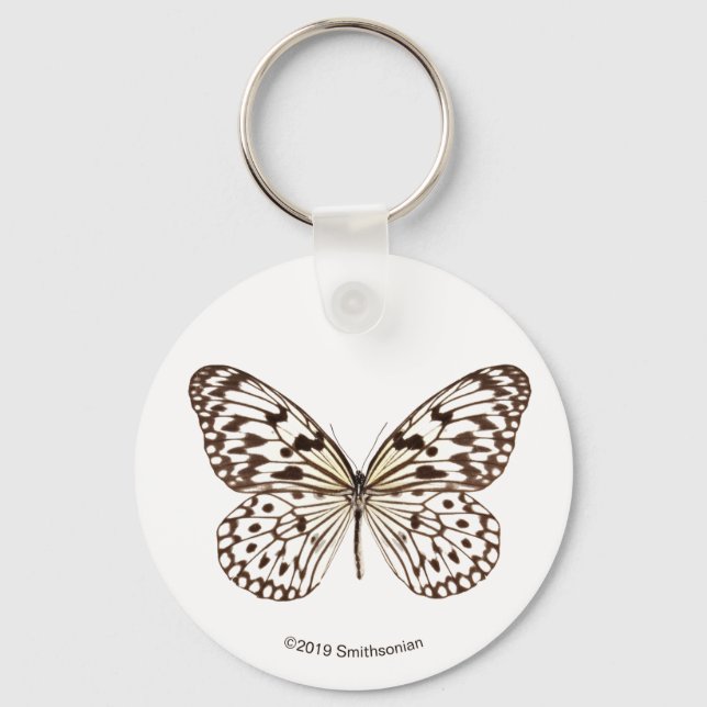 Chestnut Tiger Butterfly Key Ring (Front)