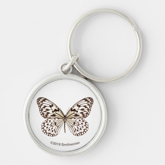 Chestnut Tiger Butterfly Key Ring (Front)