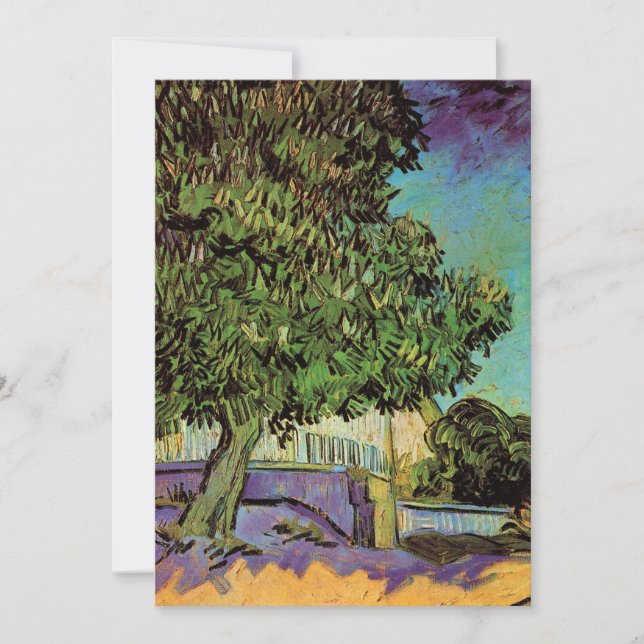 Chestnut Tree in Blossom by Vincent van Gogh (Front)