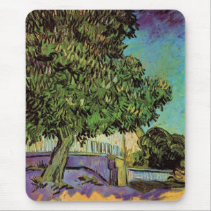 Chestnut Tree in Blossom by Vincent van Gogh Mouse Pad