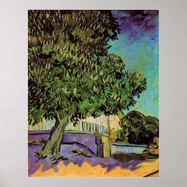 Chestnut Tree in Blossom by Vincent van Gogh Poster (Front)