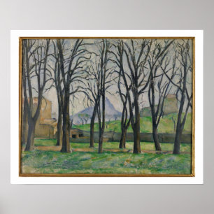 Chestnut Trees at Jas de Bouffan, c.1885-86 Poster