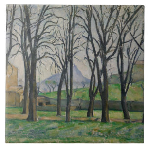 Chestnut Trees at Jas de Bouffan, c.1885-86 Tile