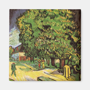 Chestnut Trees in Blossom by Vincent van Gogh Magnet
