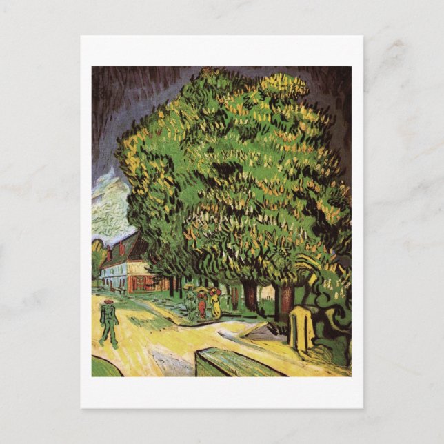 Chestnut Trees in Blossom, Vincent van Gogh Postcard (Front)