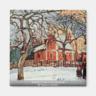 Chestnut Trees In Louveciennes By Pissarro Camille Magnet