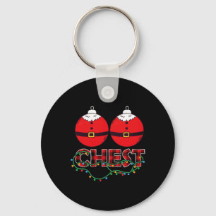Chestnuts Chest Nuts Christmas Matching Christmas Key Ring