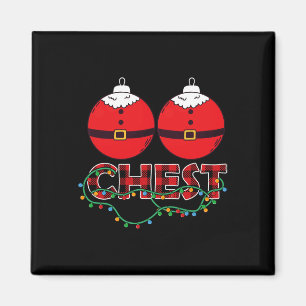 Chestnuts Chest Nuts Christmas Matching Christmas  Magnet
