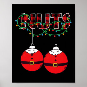Chestnuts Chest Nuts Christmas Matching Christmas Poster