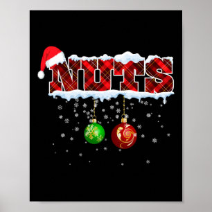 Chestnuts Christmas Fun Matching Couple Xmas Chest Poster