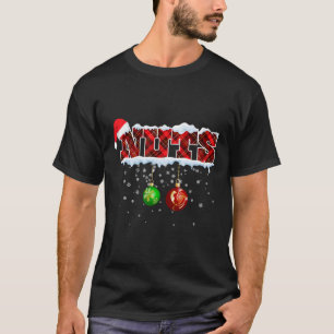 Chestnuts Christmas Fun Matching Couple Xmas Chest T-Shirt